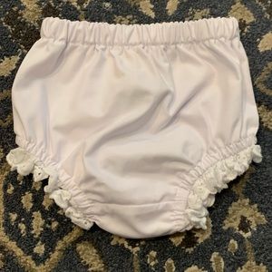 TBBC White Diaper Cover 3/6 Month girl